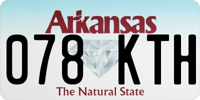 AR license plate 078KTH