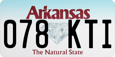AR license plate 078KTI