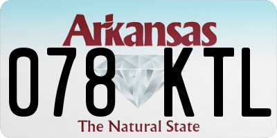 AR license plate 078KTL