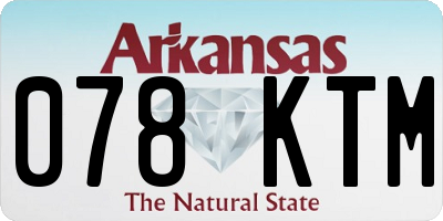 AR license plate 078KTM