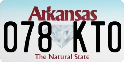 AR license plate 078KTO