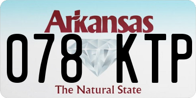AR license plate 078KTP