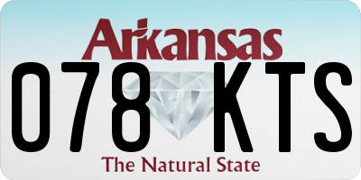 AR license plate 078KTS