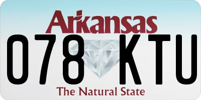 AR license plate 078KTU