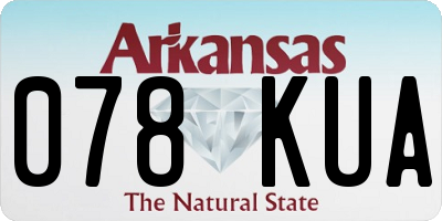 AR license plate 078KUA