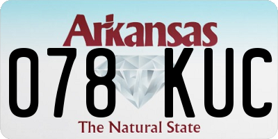 AR license plate 078KUC