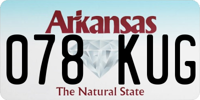 AR license plate 078KUG