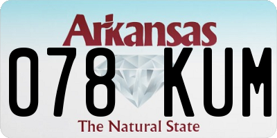 AR license plate 078KUM
