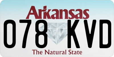 AR license plate 078KVD