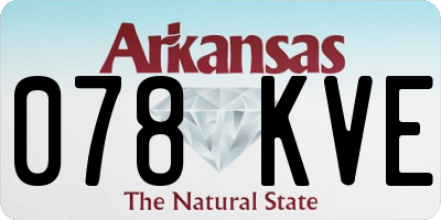 AR license plate 078KVE