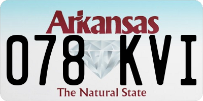 AR license plate 078KVI