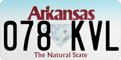 AR license plate 078KVL