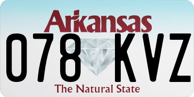 AR license plate 078KVZ