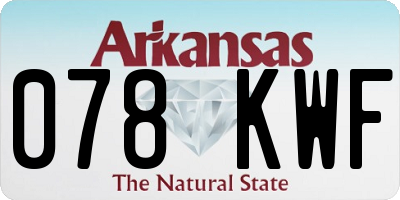 AR license plate 078KWF