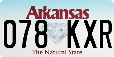 AR license plate 078KXR