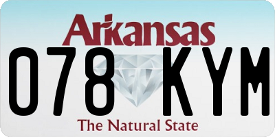 AR license plate 078KYM