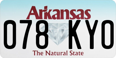 AR license plate 078KYO