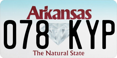 AR license plate 078KYP