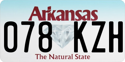 AR license plate 078KZH