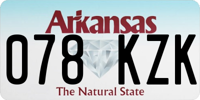 AR license plate 078KZK