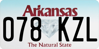 AR license plate 078KZL