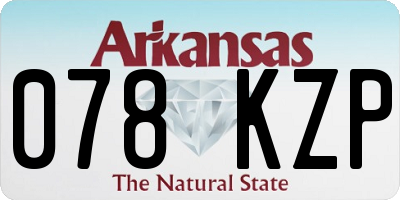 AR license plate 078KZP