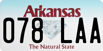 AR license plate 078LAA