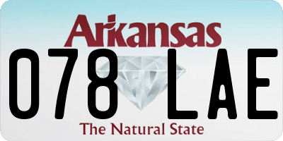 AR license plate 078LAE