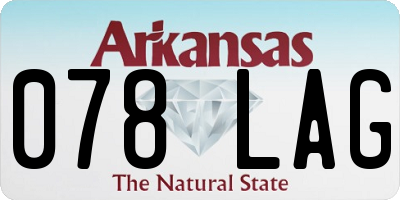 AR license plate 078LAG