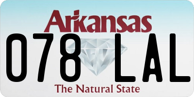 AR license plate 078LAL