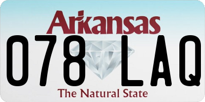 AR license plate 078LAQ