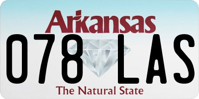AR license plate 078LAS