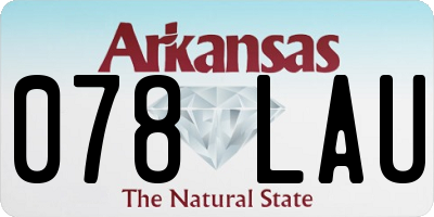 AR license plate 078LAU