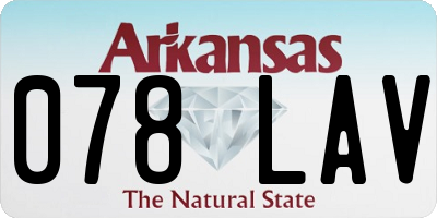 AR license plate 078LAV