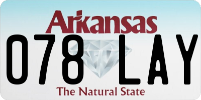 AR license plate 078LAY