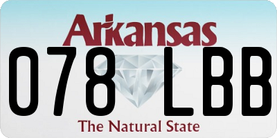 AR license plate 078LBB