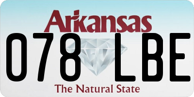 AR license plate 078LBE