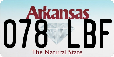 AR license plate 078LBF