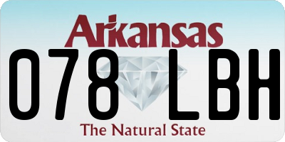 AR license plate 078LBH
