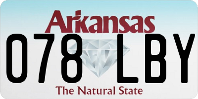 AR license plate 078LBY