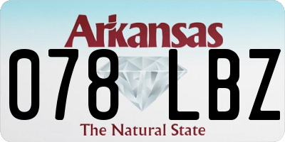 AR license plate 078LBZ