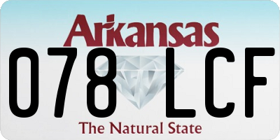 AR license plate 078LCF