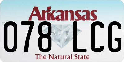 AR license plate 078LCG