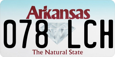 AR license plate 078LCH