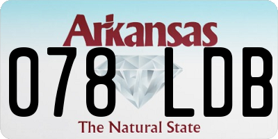 AR license plate 078LDB