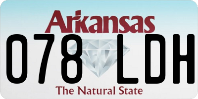 AR license plate 078LDH