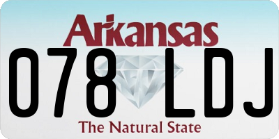 AR license plate 078LDJ