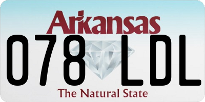 AR license plate 078LDL