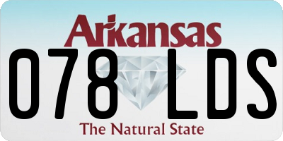 AR license plate 078LDS