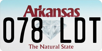 AR license plate 078LDT